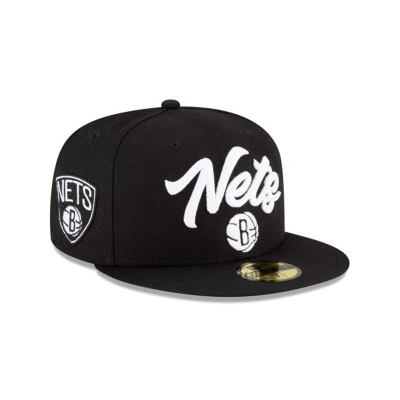 Sapca New Era Brooklyn Nets NBA NBA Draft Alternate 59FIFTY Fitted - Negrii